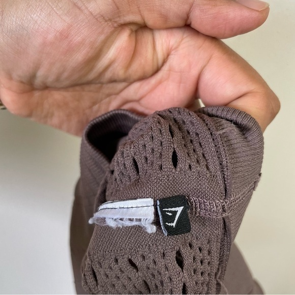 Gymshark Energy Seamless 7/8 Length Leggings Rose Taupe Pants Athletic‎ - Picture 2 of 6